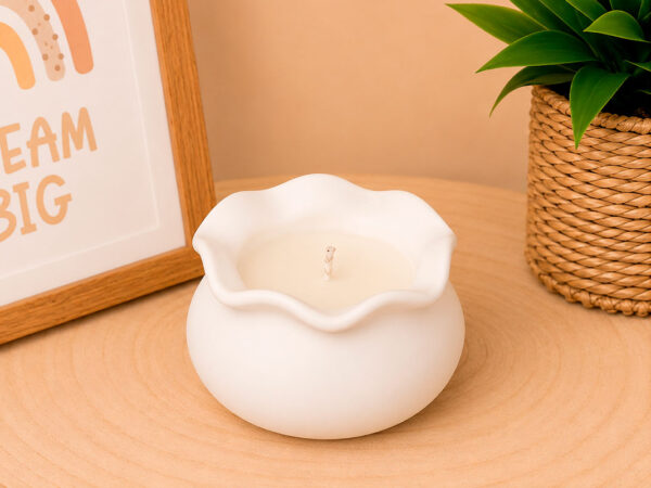Vela Aromática Nata y Fresa
