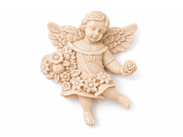 Angelito con flores